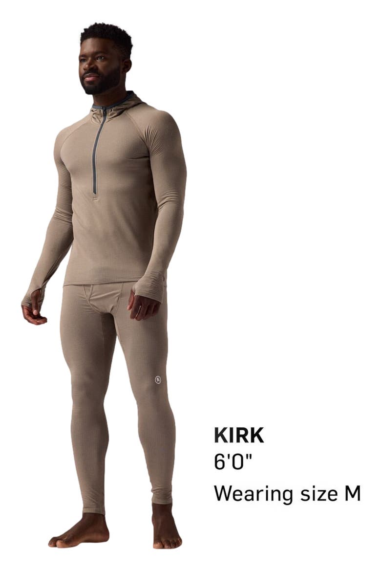 Pines Micrrid Ultra-Lt Baselayer 1/2-Zip Scuba Top - Men's, Alternate, color, Fallen Rock