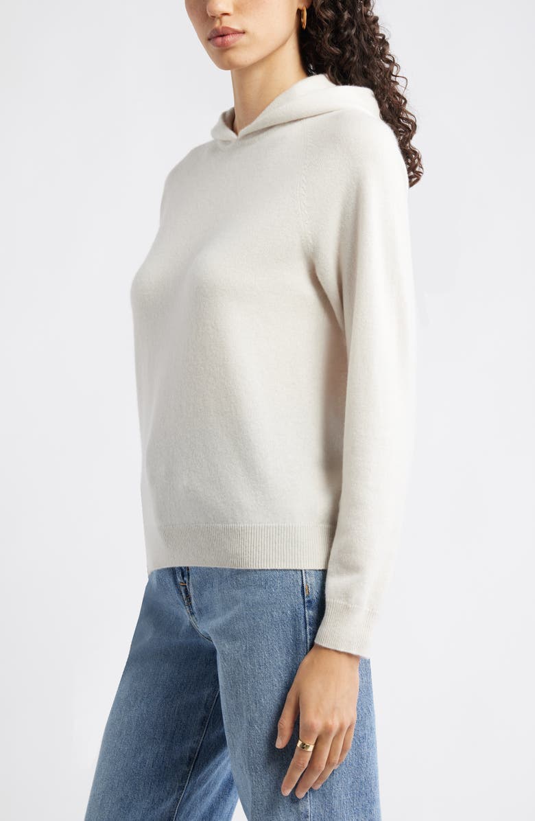 Nordstrom Cashmere Sweater Hoodie, Alternate, color, Ivory Sand