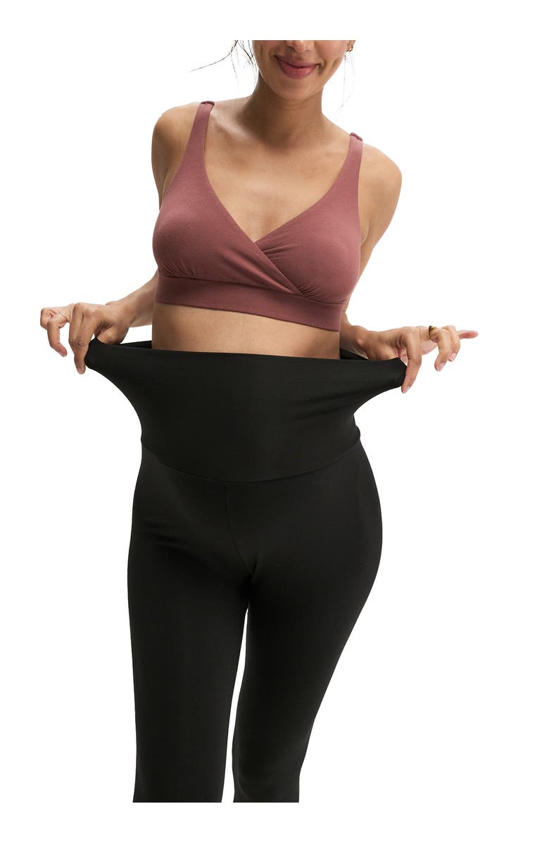 HATCH The Ultra Soft Before, During, & After Maternity Leggings, Alternate, color, Black