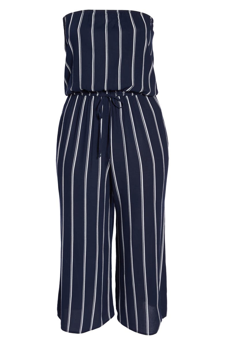 Elan Strapless Cover-Up Jumpsuit, Alternate, color, 