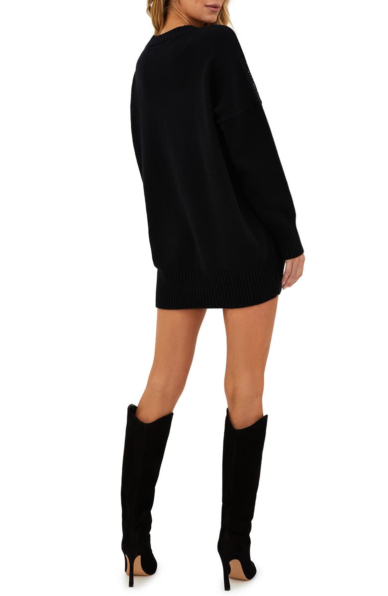 Beach Riot Vivienne Fair Isle Long Sleeve Sweater Dress, Alternate, color, 