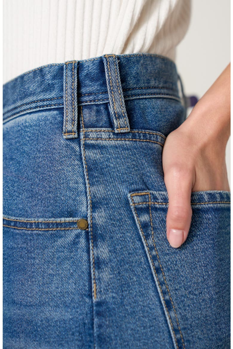 Claire High Waist Crop Wide Leg Jeans, Alternate, color, HONEY WAVE