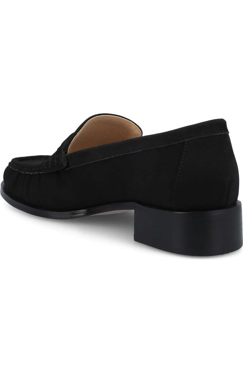 Journee Collection Danna Ruched Loafer, Alternate, color, Black
