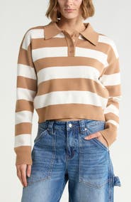 Vigoss Striped Polo Sweater