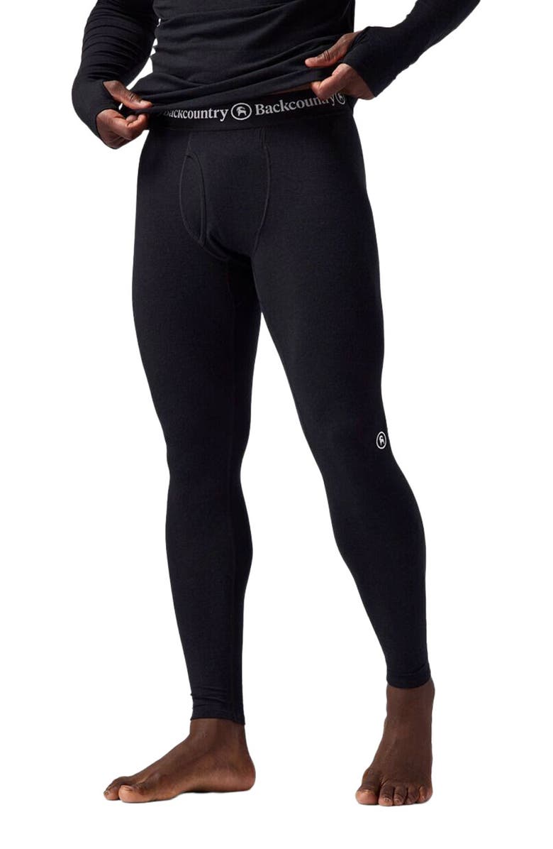 Backcountry Cedars Rws Merino Lt-Wt Baselayer Bottom - Men's, Main, color, Black