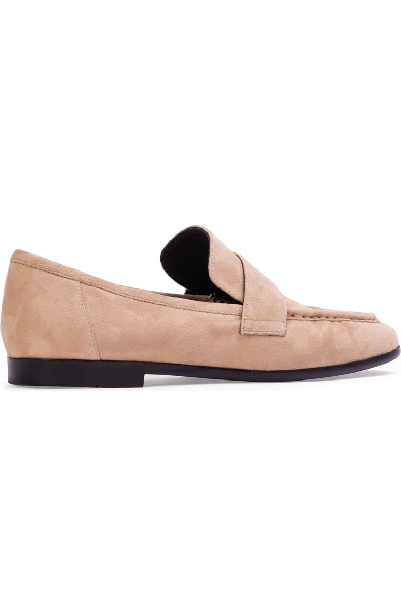 BLACK SUEDE STUDIO Arrow Suede Loafer, Alternate, color, Taupe Suede