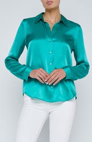 L'AGENCE Tyler Silk Blouse