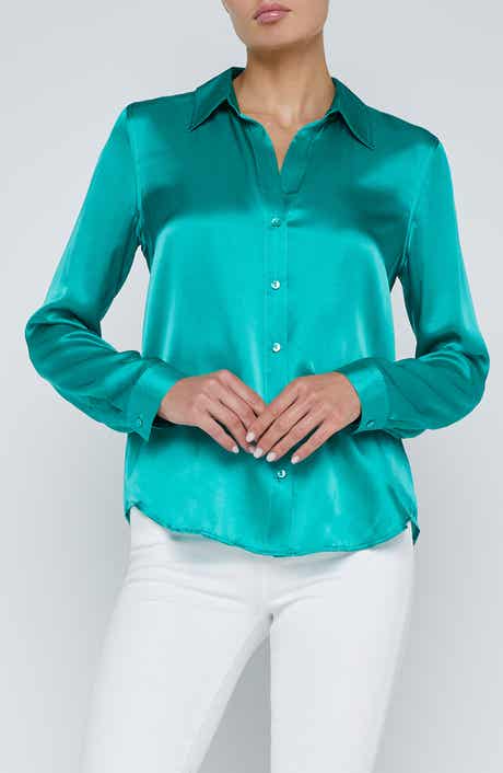 L'AGENCE Tyler Silk Blouse