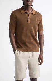 Sunspel Bicolor Cotton Rib Polo