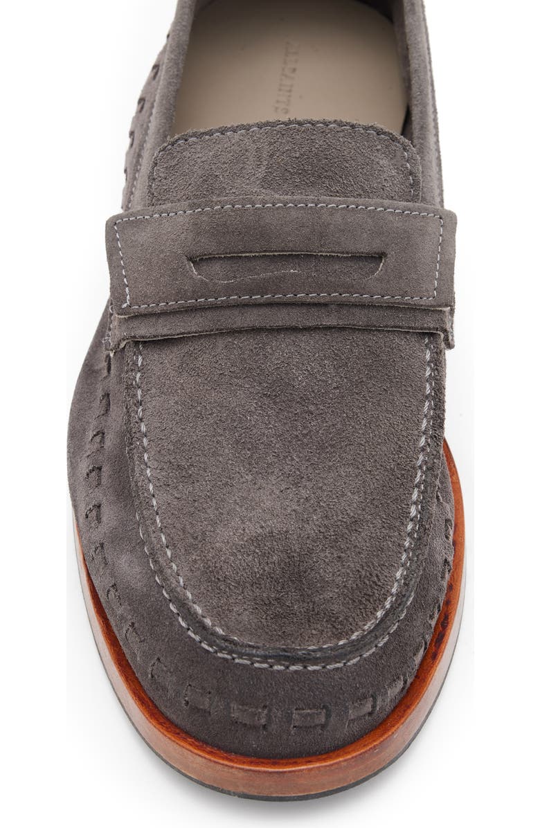 AllSaints Sammy Suede Penny Loafer, Alternate, color,