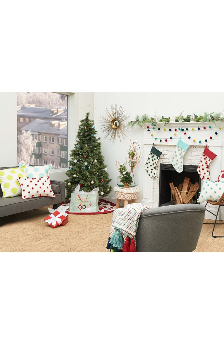 carol & frank Jungle Dot Printed Accent Pillow 20" x 20", Alternate, color, Green