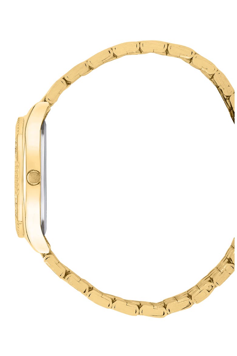 Fluted Mother-of-Pearl & Crystal Bracelet Watch, 33mm, Alternate, color, GOLD