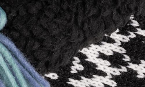 Muk Luks Melinda Faux Fur Indoor/outdoor Slipper Bootie In Black