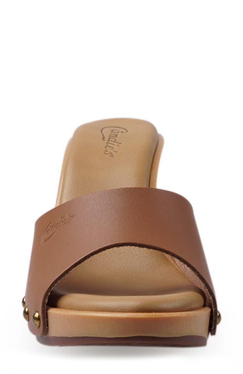 Candies Candie's Antonellaomg Slide Sandal In Cognac