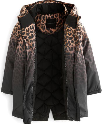 smALLSAINTS by ALLSAINTS Kids' Leopard Mac Hooded Coat smALLSAINTS by ALLSAINTS Kids' Leopard Mac Hooded Coat