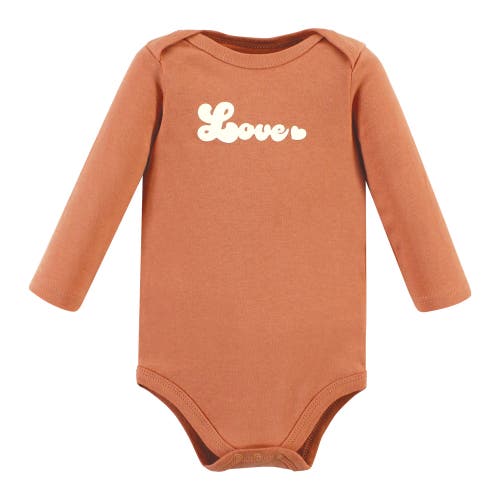 Hudson Baby Cotton Bodysuit And Pant Set In Brown