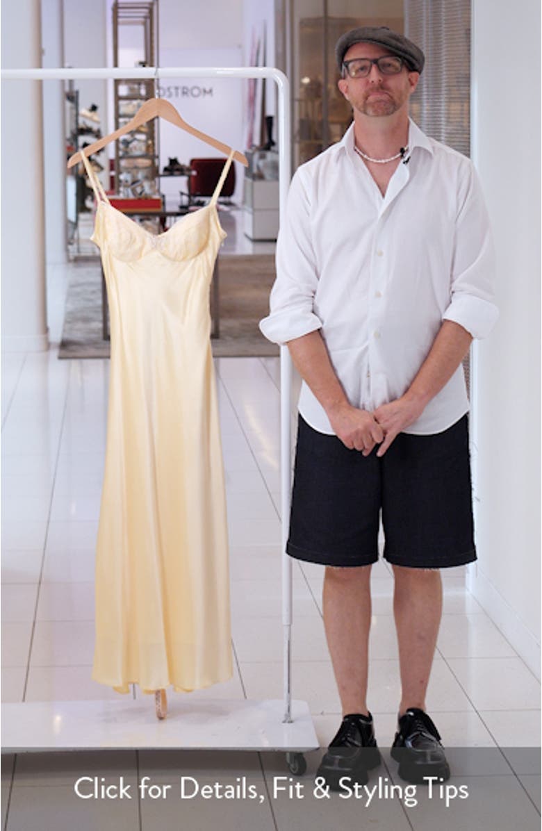 Felicity Lace & Satin Midi Dress, sales video thumbnail