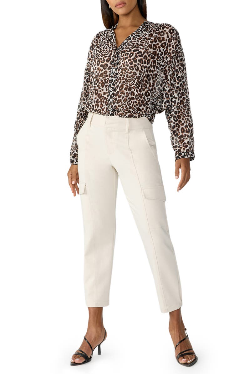 Sanctuary Polished Straight Leg Crop Cargo Pants, Alternate, color, 