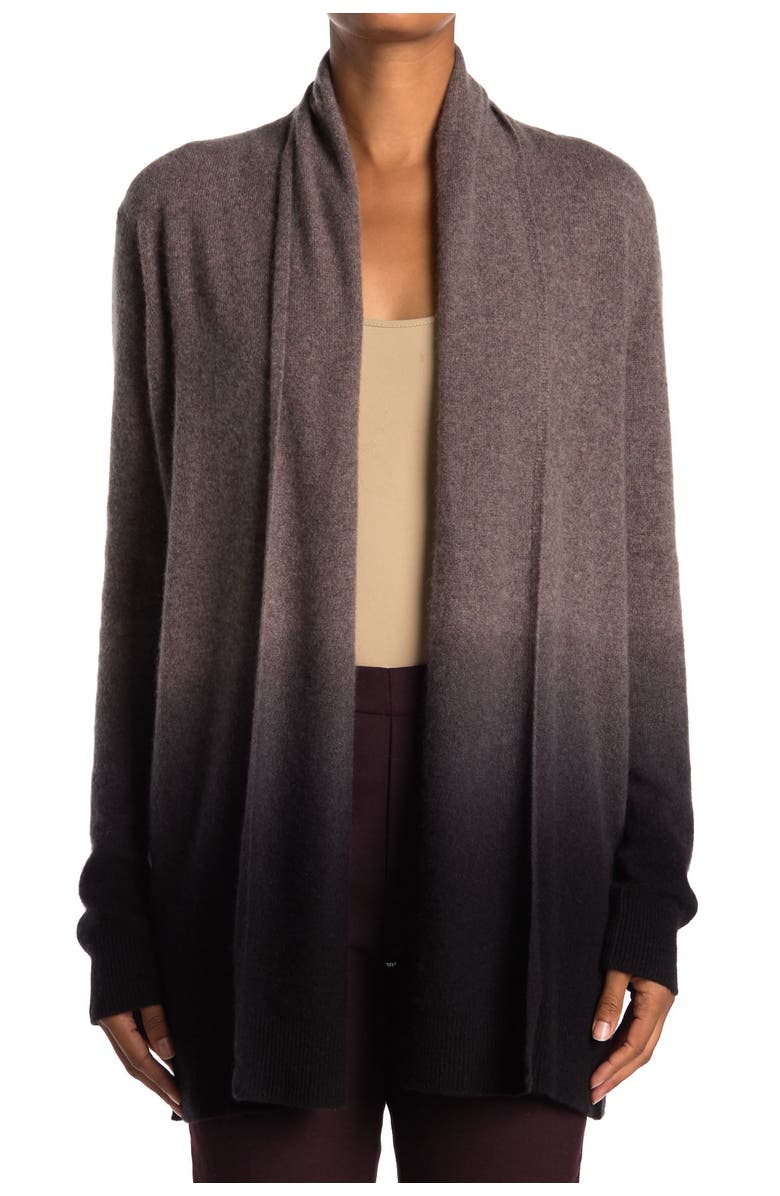 Magaschoni Ombre Shawl Collar Cashmere Cardigan, Alternate, color,