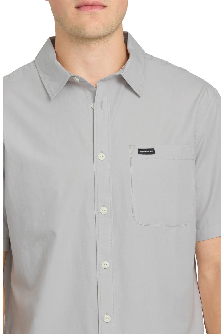 Shore Break Classic Short Sleeve Cotton Button-Up Shirt, Alternate, color, MICRO CHIP