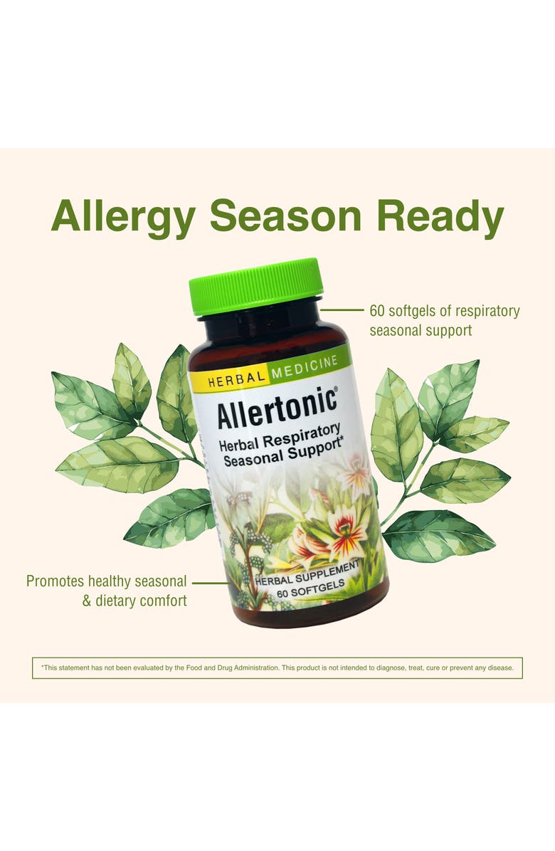Trace Minerals Allertonic - Healthy Breathing Support - Herbal Blend to Aid Against Seasonal Discomfort - Lung & Respiratory Health Support with Stinging Nettle - 60 Softgels, Alternate, color,