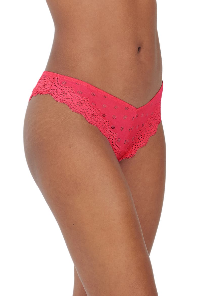 Smitten High Cut Chikini, Alternate, color, HOT PINK