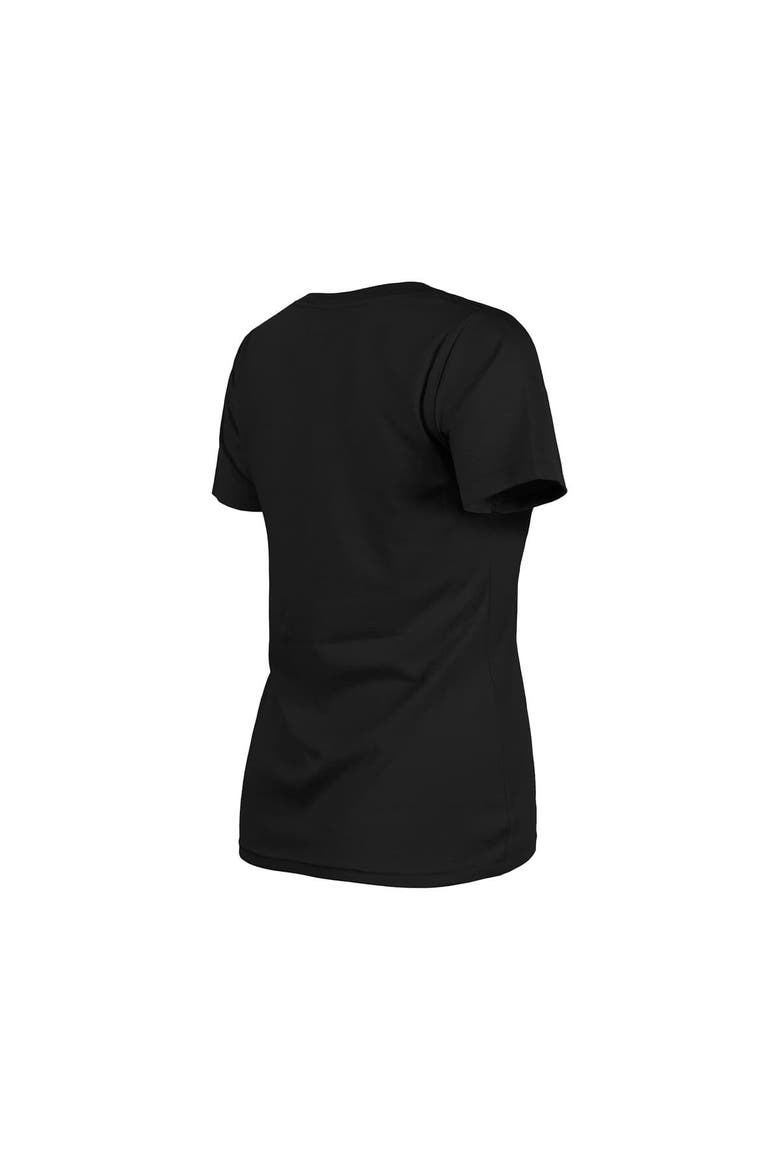 Women's New Era Black New York Yankees Día de los Muertos V-Neck T-Shirt, Alternate, color, Black