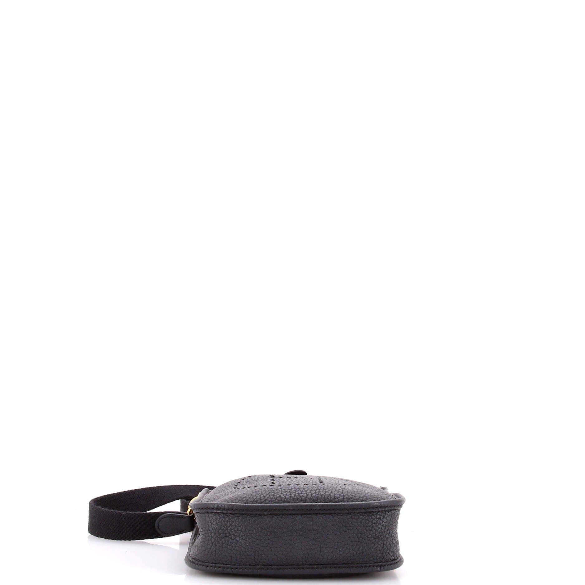 Pre-Owned Hermes Evelyne Bag Gen III Clemence TPM, Alternate, color, Noir