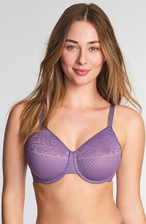Wacoal Visual Effects Unlined Underwire Minimizer Bra In Purple