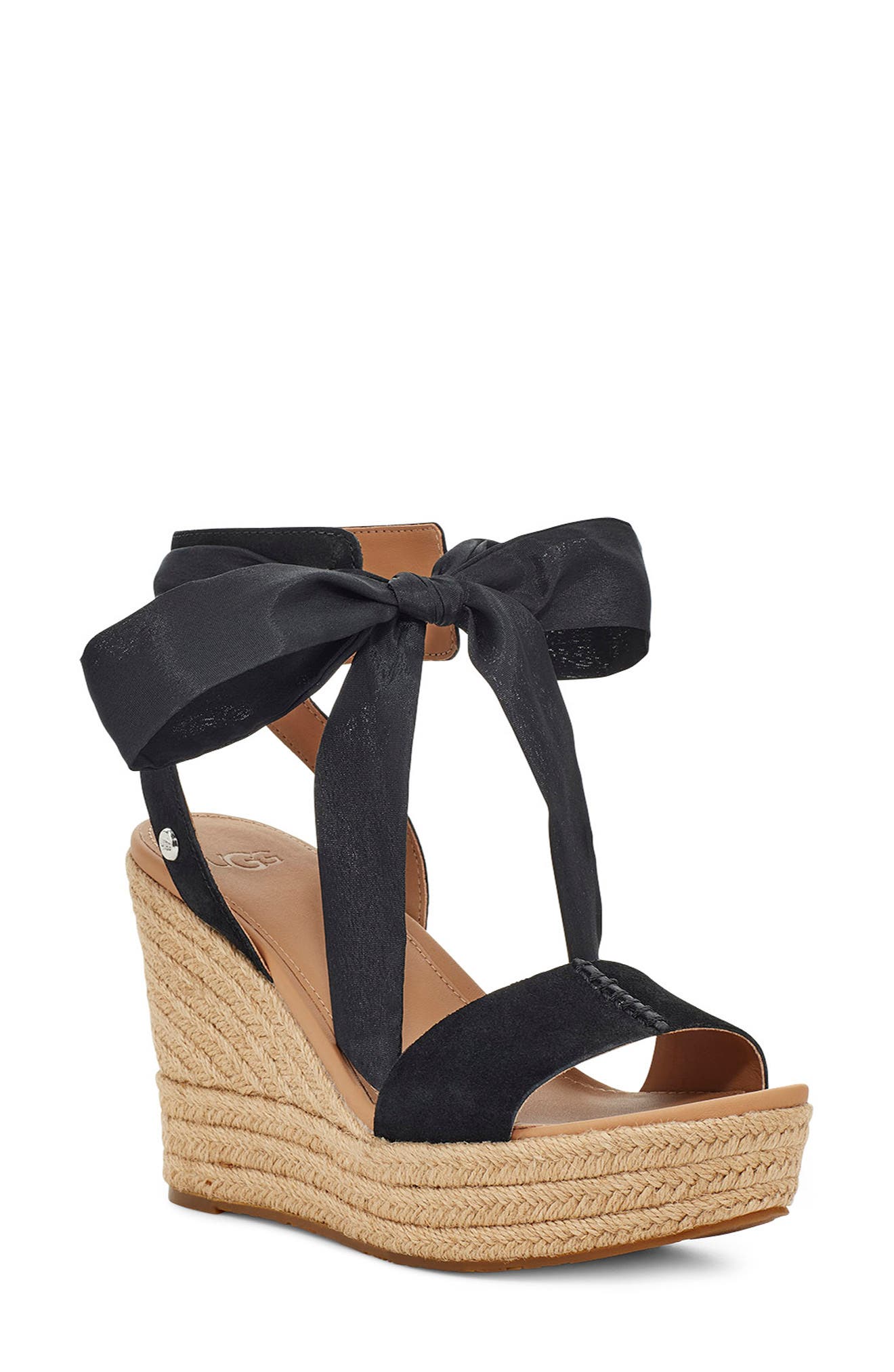 UGG<sup>®</sup> Wittley Espadrille Wedge Sandal, Main, color, 