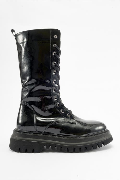 Prologue Shoes Piola Patent Combat Boot In Multi
