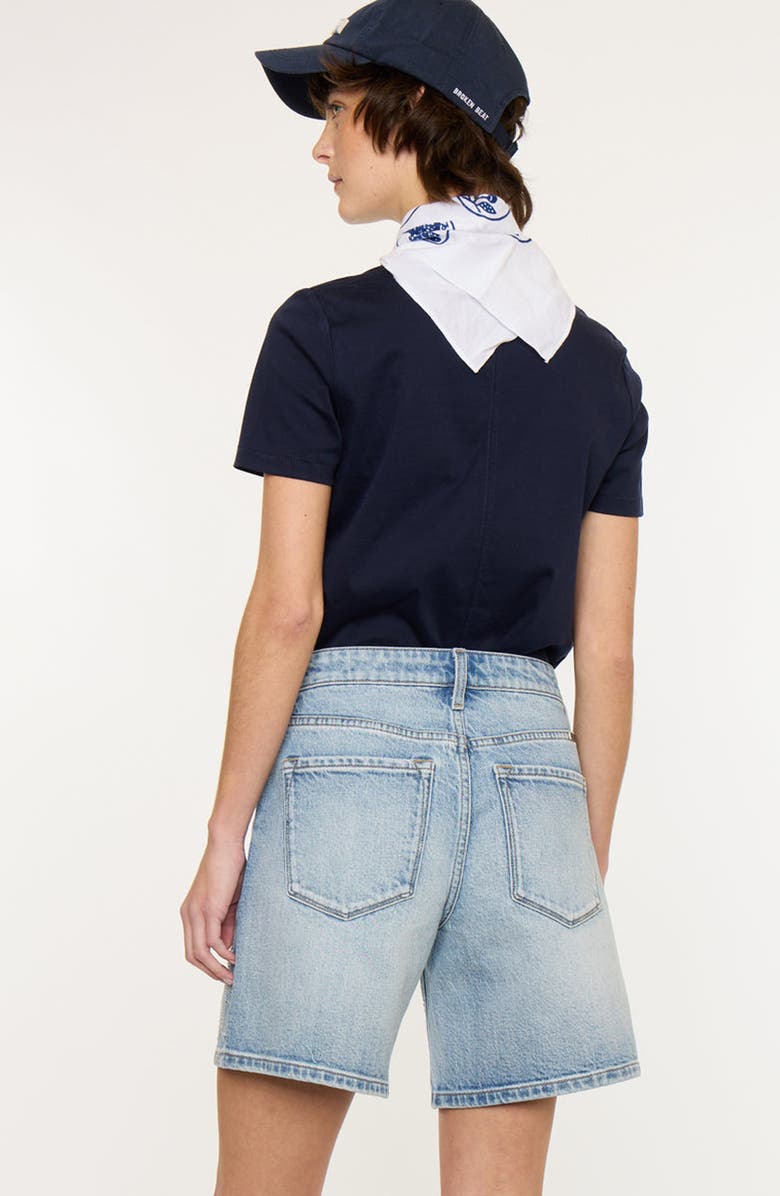 KanCan Mura 90s Low Rise Boy Shorts, Alternate, color, Medium Wash