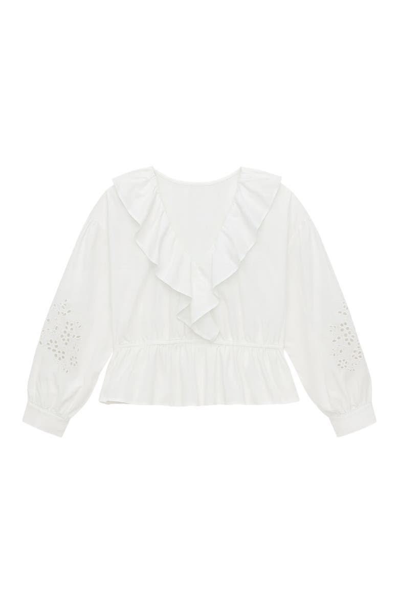 Lorelai Embroidered Blouse, Alternate, color, Ivory