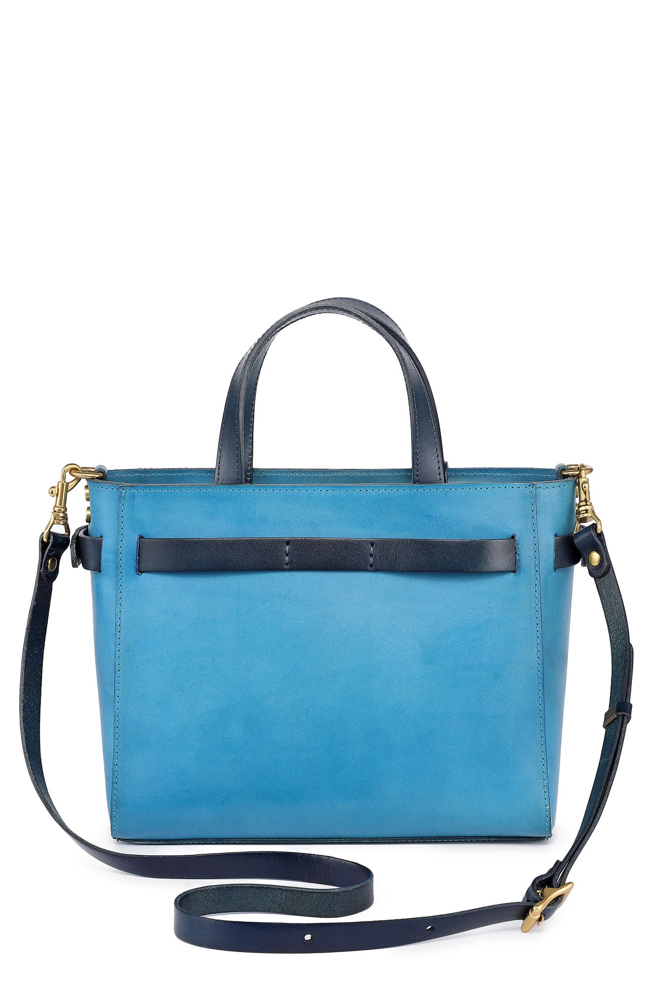OLD TREND Westland Leather Mini Tote, Alternate, color, Turquoise