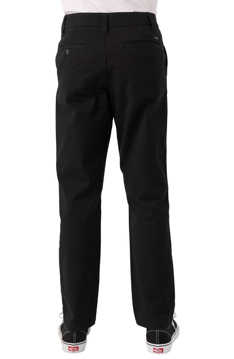 O'Neill Kids' Transporter Standard Fit Stretch Cotton Chinos, Alternate, color, Black