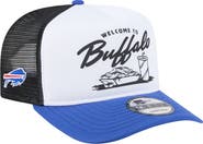 New Era Men's New Era White/Royal Buffalo Bills Foodie 9FIFTY A-Frame Trucker Snapback Hat