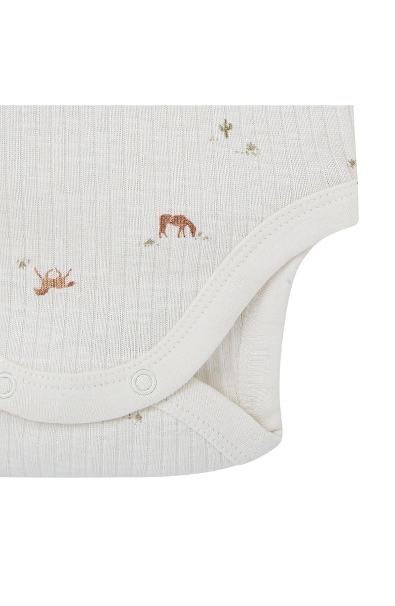 Modern Moments<sup>™</sup> by Gerber Neutral Bodysuit and Shorties Set, Alternate, color, Horse Barn