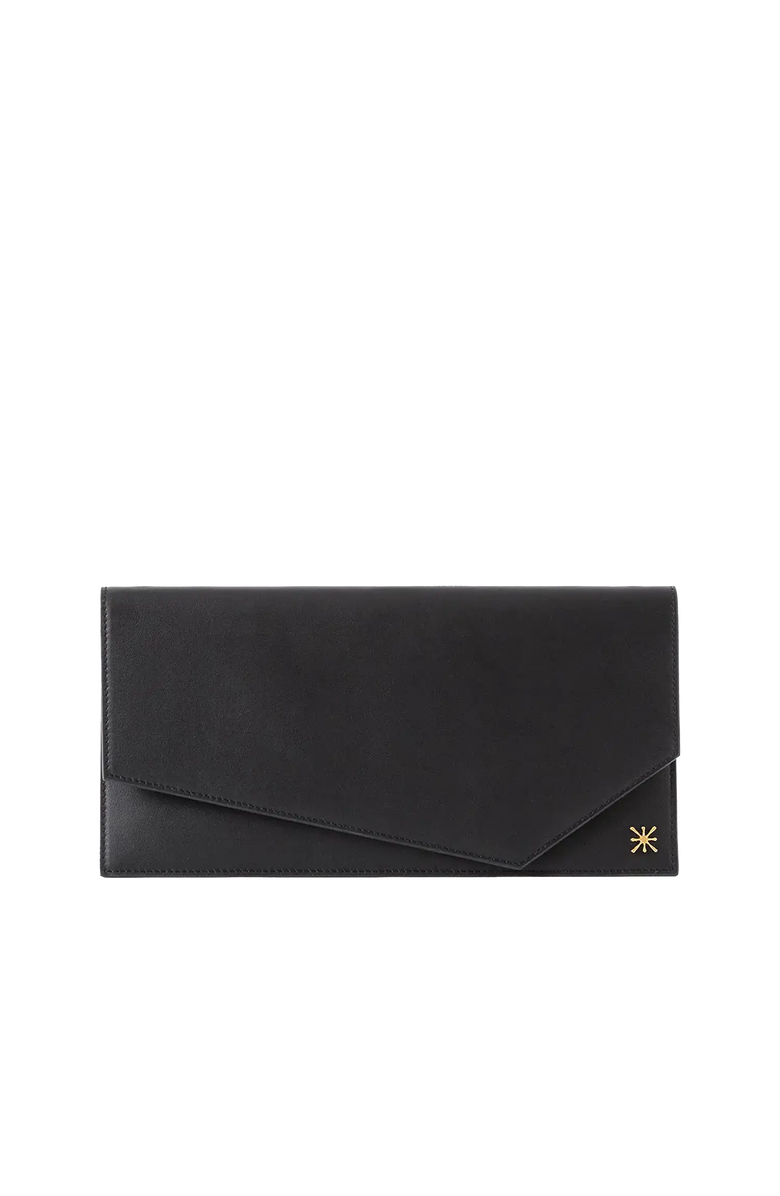 Esthera 1AM Leather Envelope Bag, Main, color, Black
