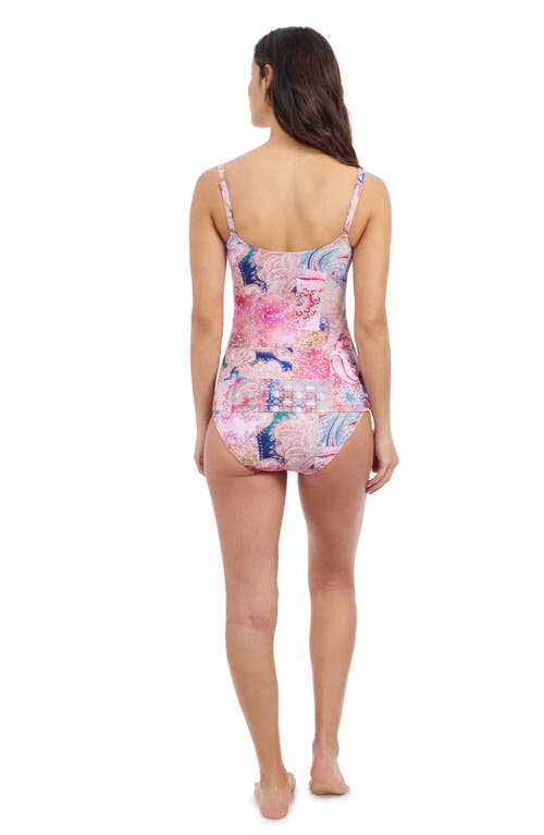 Profile By Gottex Karma Round Neck U-wire Tankini In Multi