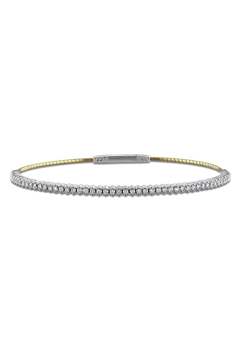 Diamond Bangle Bracelet 14k Yellow Gold, Main, color, 14k Yellow Gold