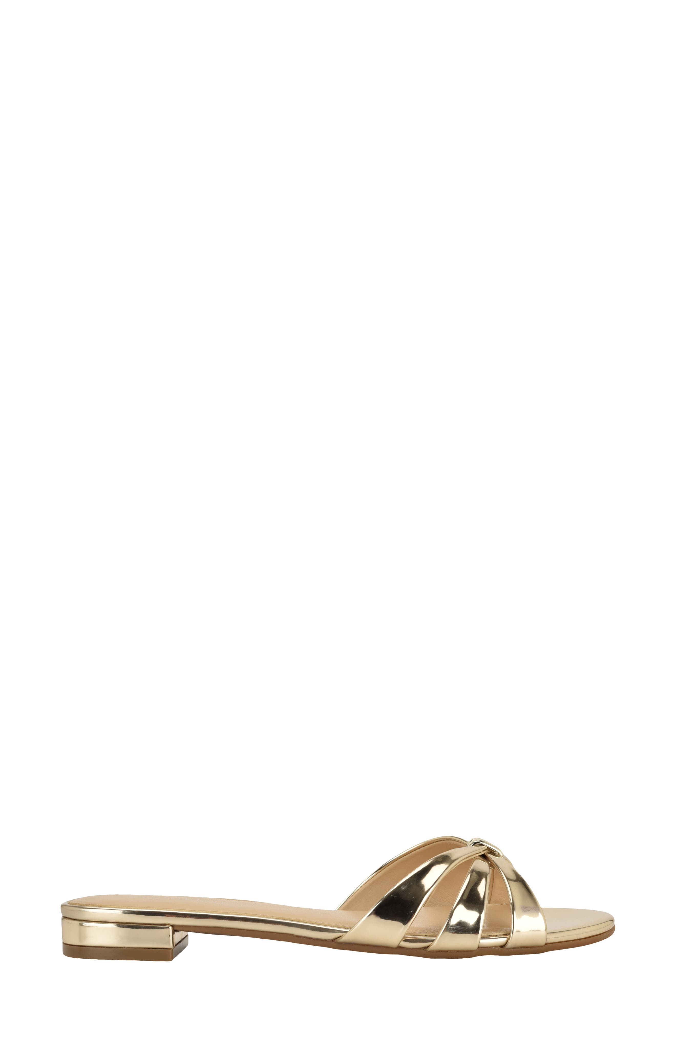 Petula Slide Sandal, Alternate, color, GOLD