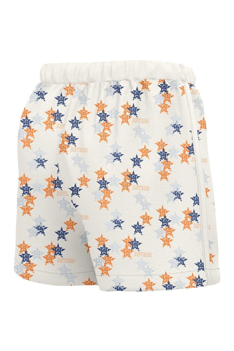 Women's Lusso  White Houston Astros Marge Shorts, Alternate, color, White
