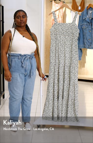 Scotch & Soda Tiered Stretch Seersucker Sundress (Women) | Nordstromrack