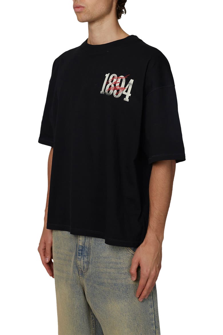 Boxy-Fit Soaring T-Shirt, Alternate, color, Black