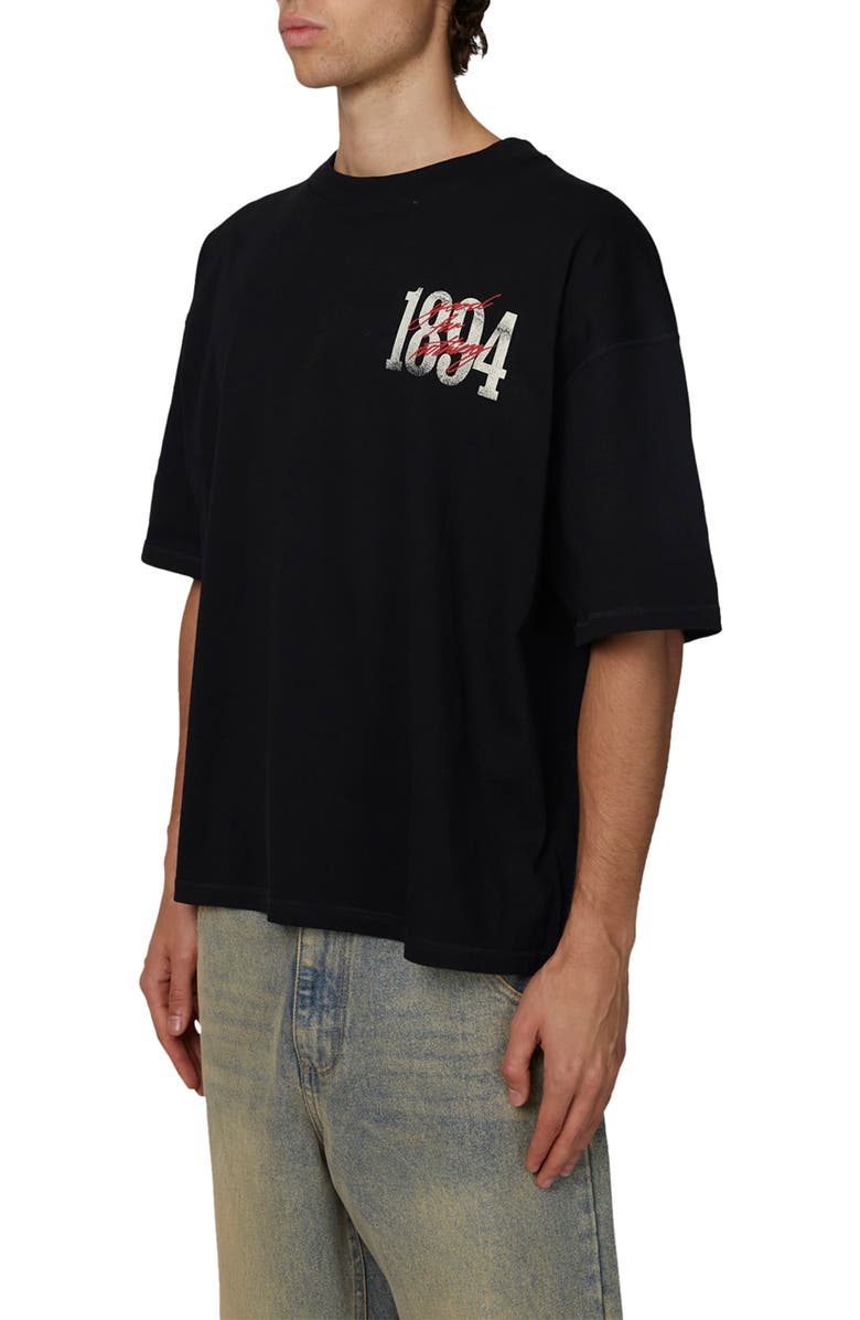 Good For Nothing Boxy-Fit Soaring T-Shirt, Alternate, color, Black