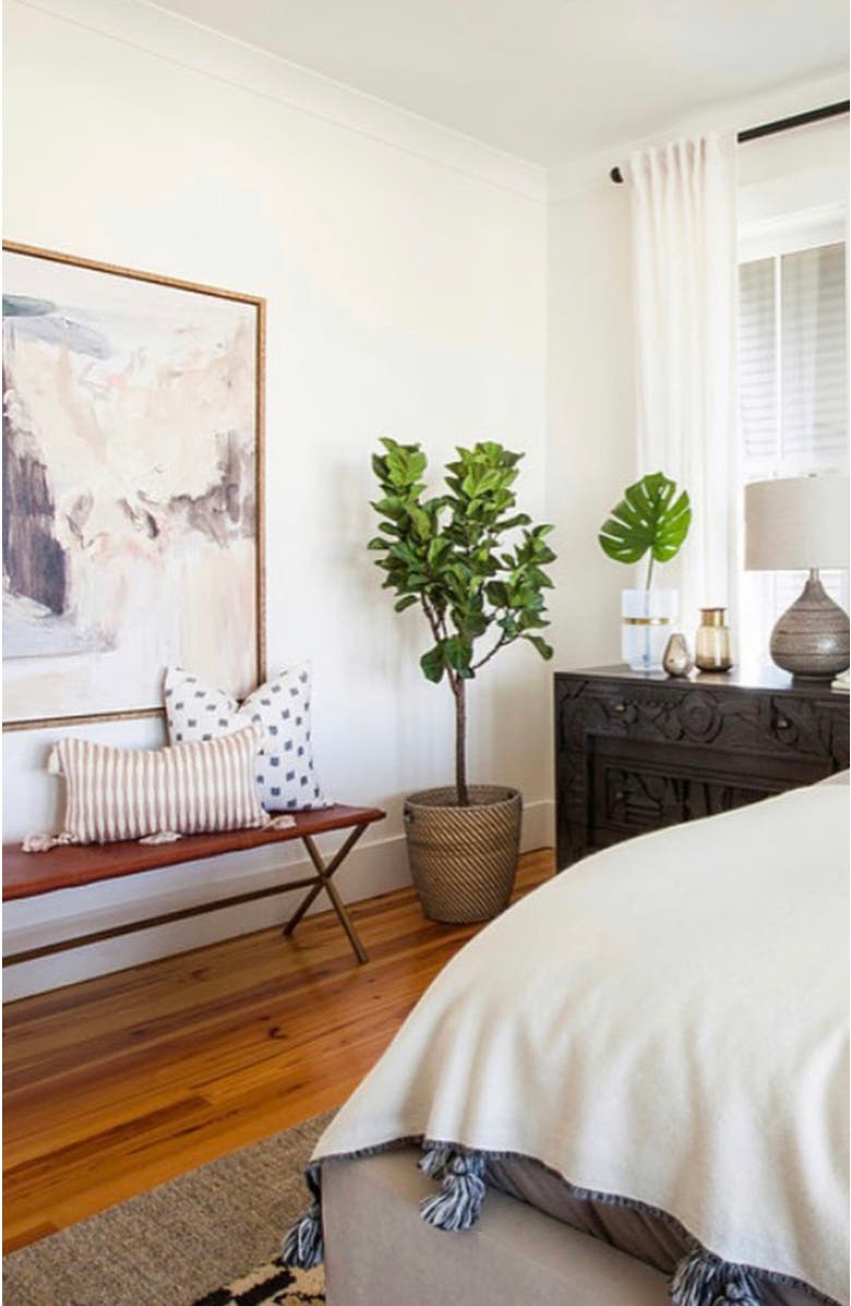 Archive New York Antigua Classic Striped Handwoven Cotton Throw Pillow, Alternate, color, Tan