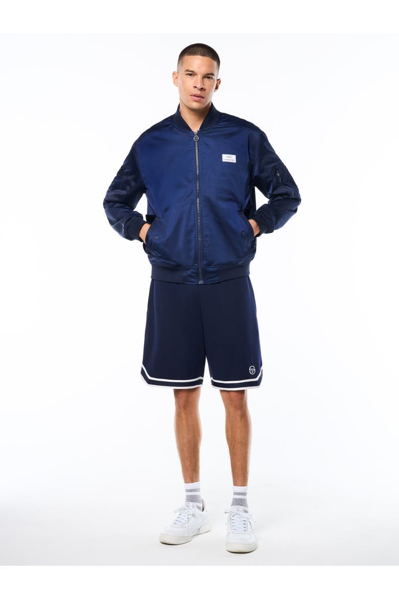 Piano Bomber Jacket, Alternate, color, MARITIME BLUE