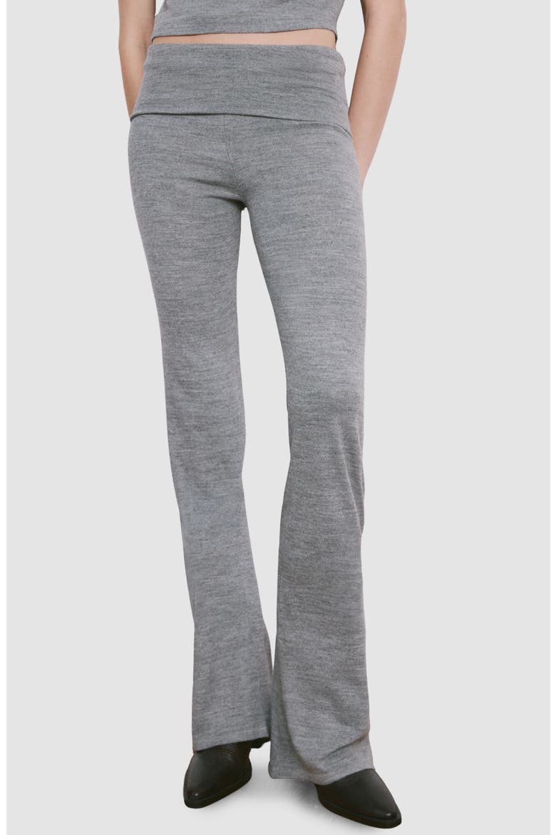 Studded Knit Trousers, Main, color, MEDIUM HEATHER GREY