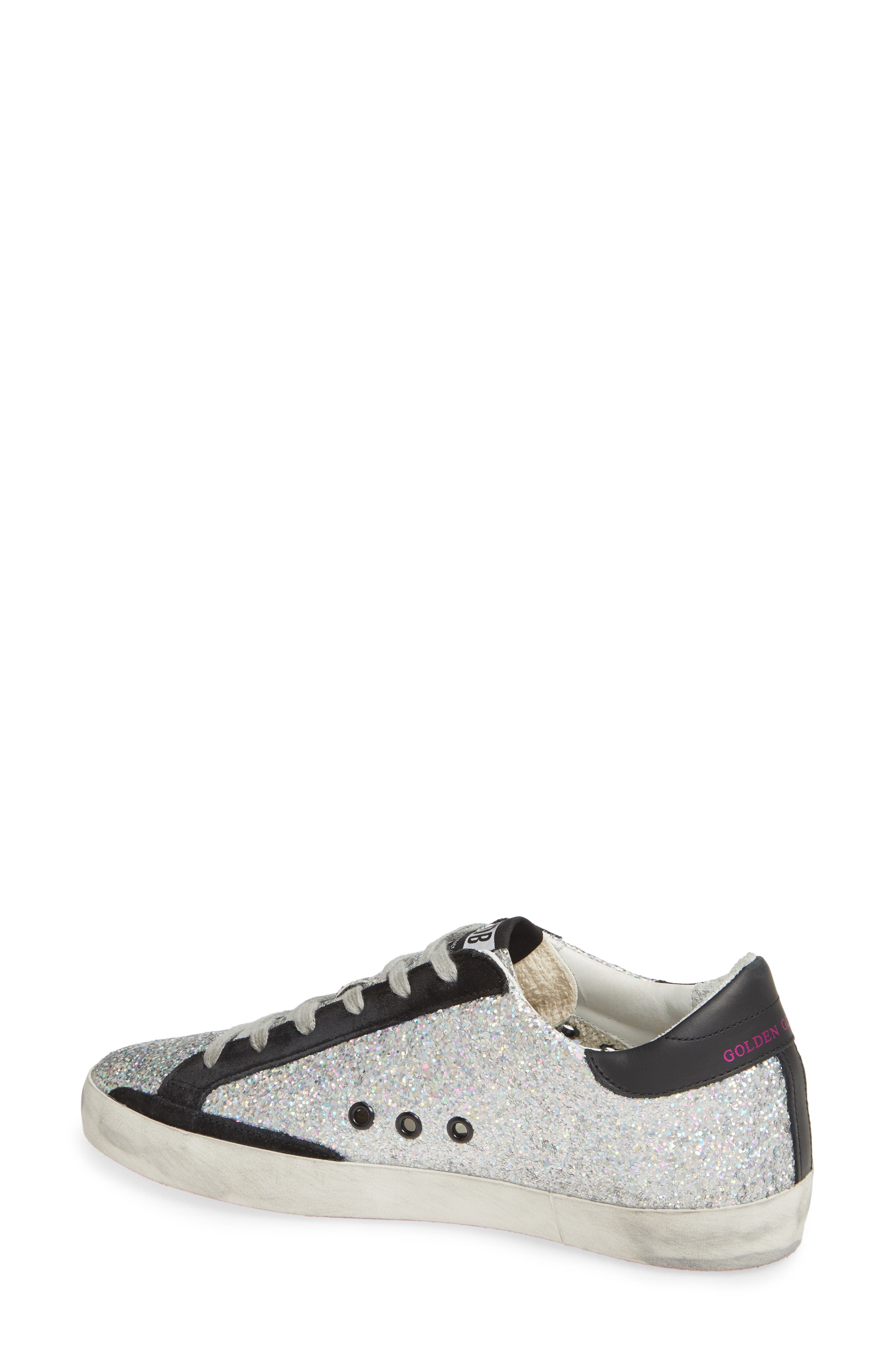 Golden Goose Superstar Glitter Sneaker, Alternate, color, 