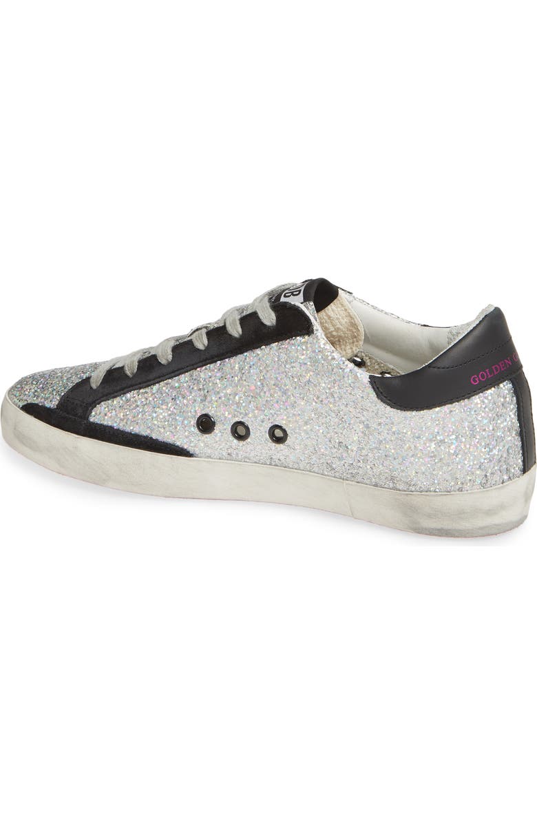 Golden Goose Superstar Glitter Sneaker, Alternate, color,